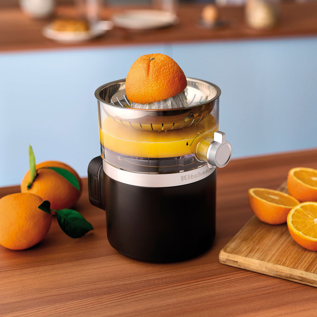 Vezeték nélküli citrusfacsaró – akkumulátor nélkül matt fekete