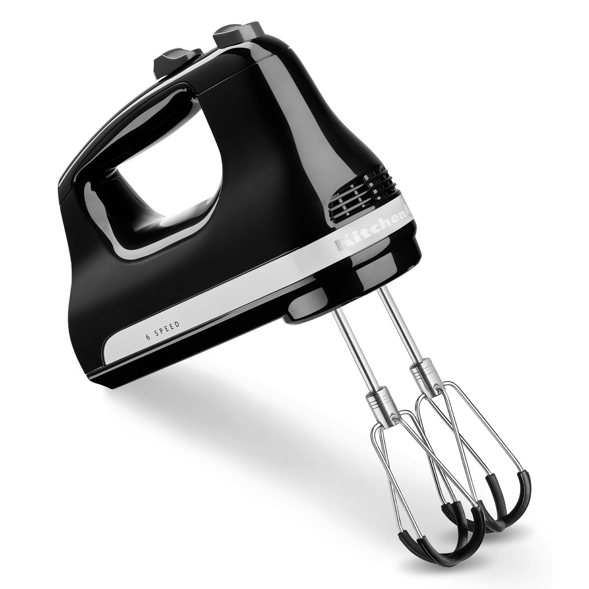 Vezetékes 6-sebességes szilikonos kézi mixer onyx fekete