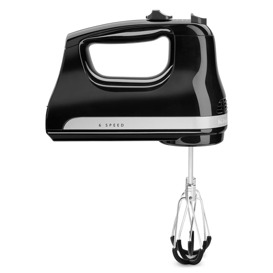 Vezetékes 6-sebességes szilikonos kézi mixer onyx fekete